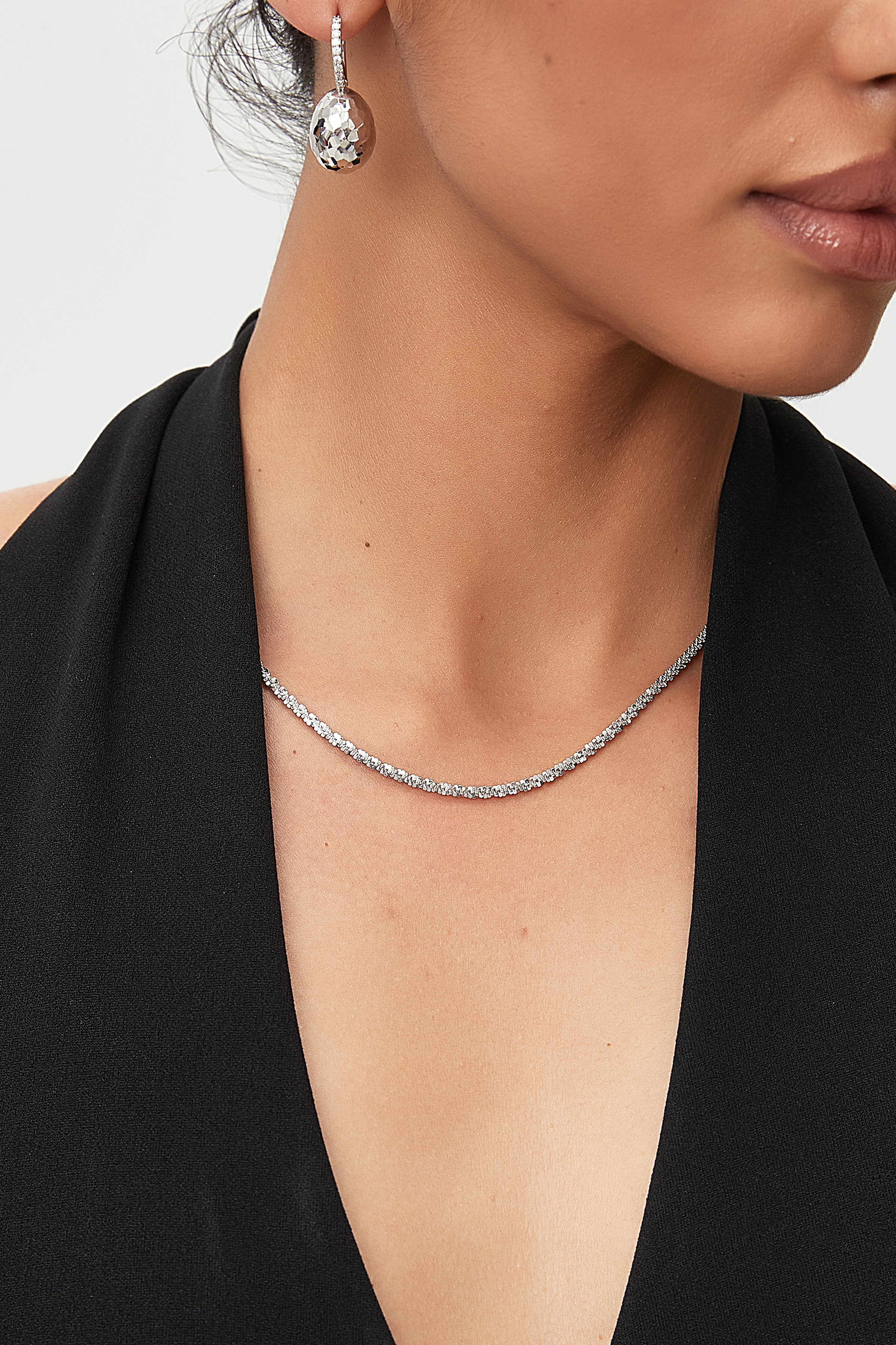 Faceted Linear Chain Necklace – Facetline