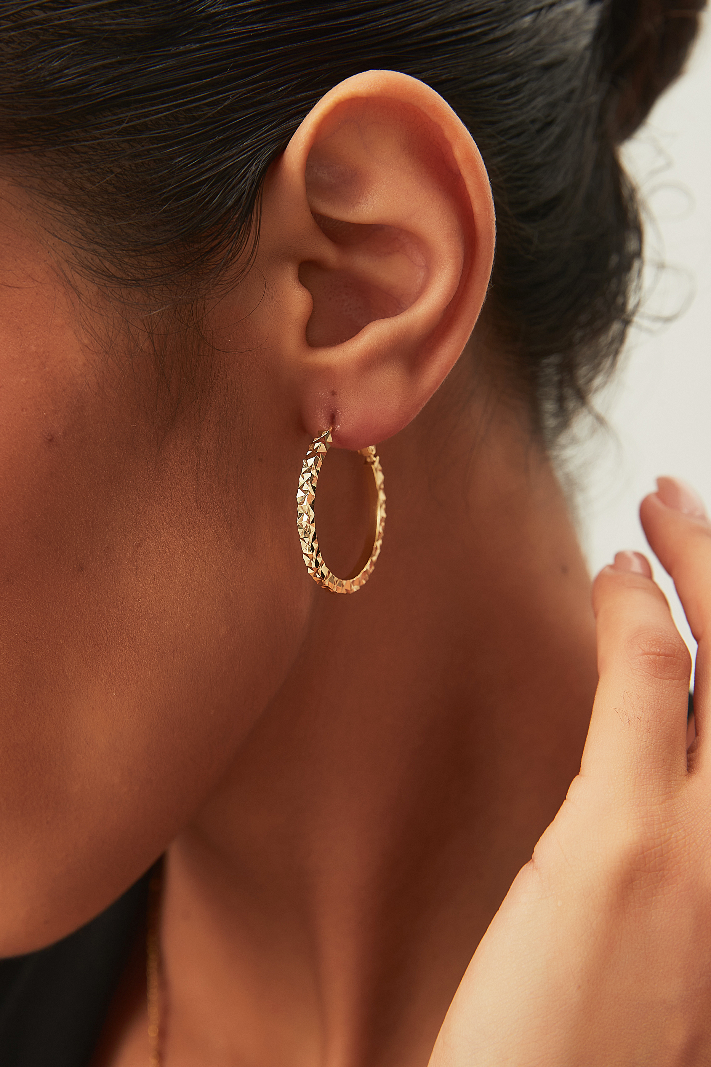 Faceted Classic Hoop Earrings – Facet Loop
