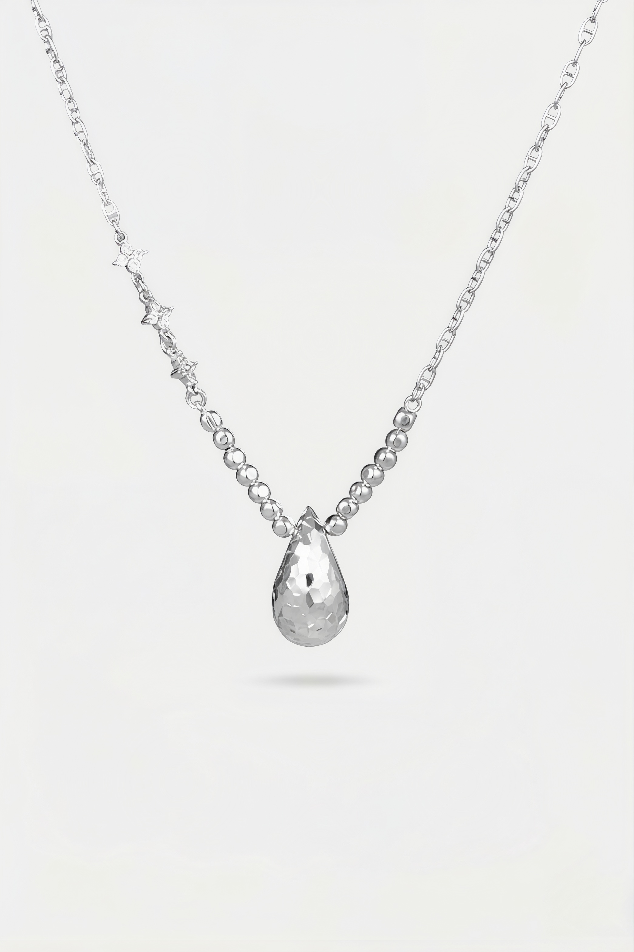 Faceted Drop Pendant Necklace – Facet