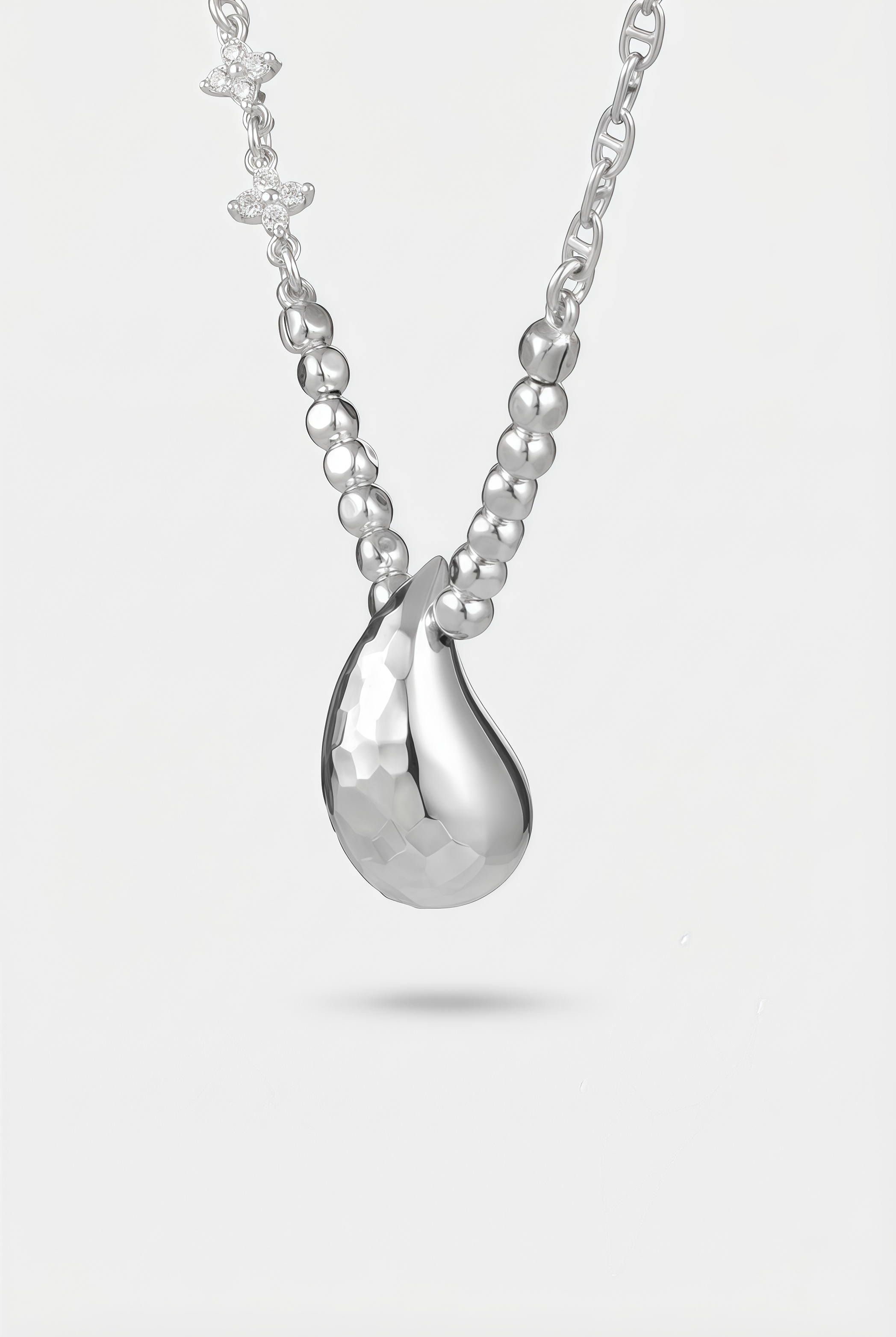 Faceted Drop Pendant Necklace – Facet