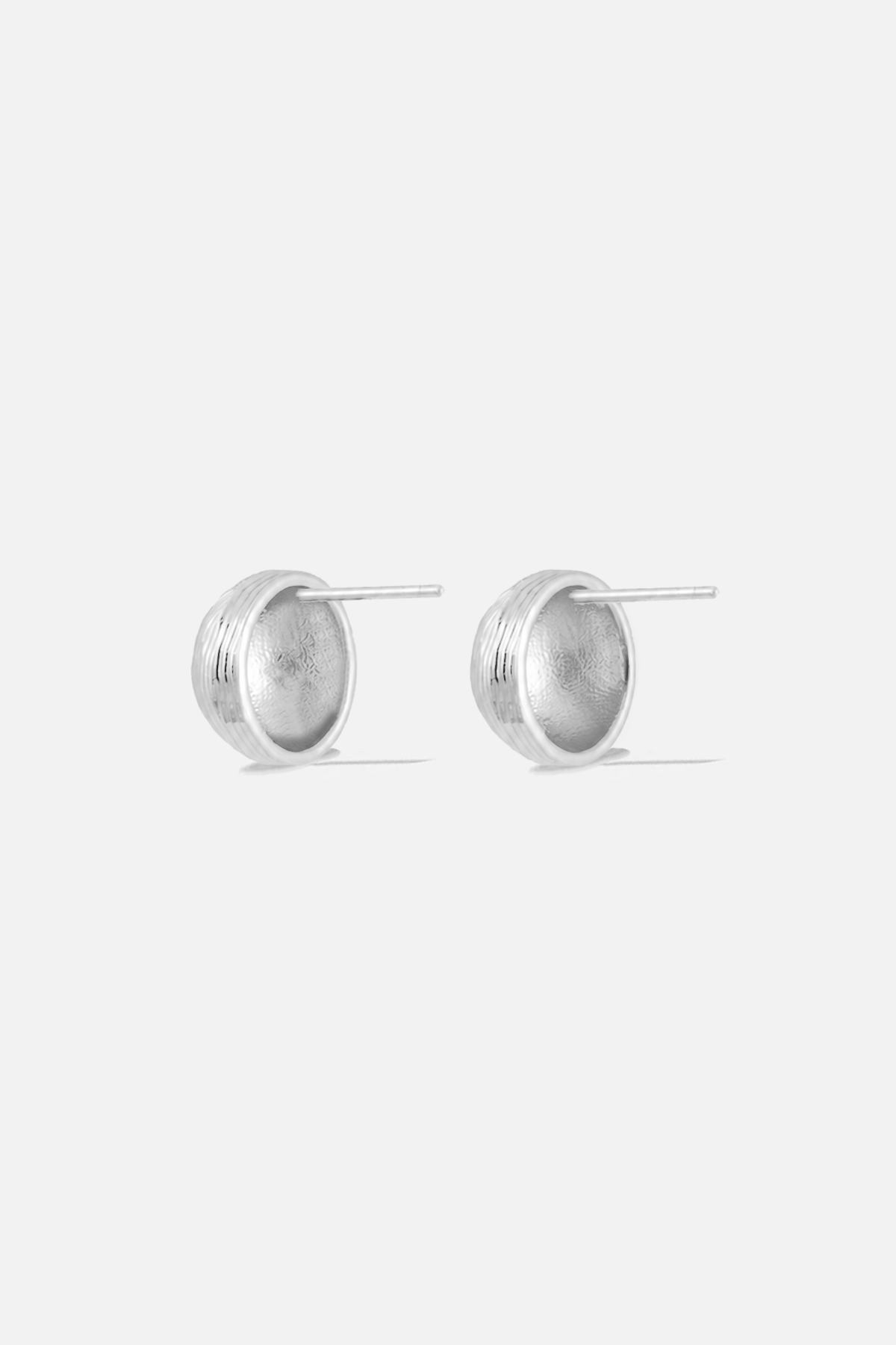 Ridged Dome Ohrstecker – Orb