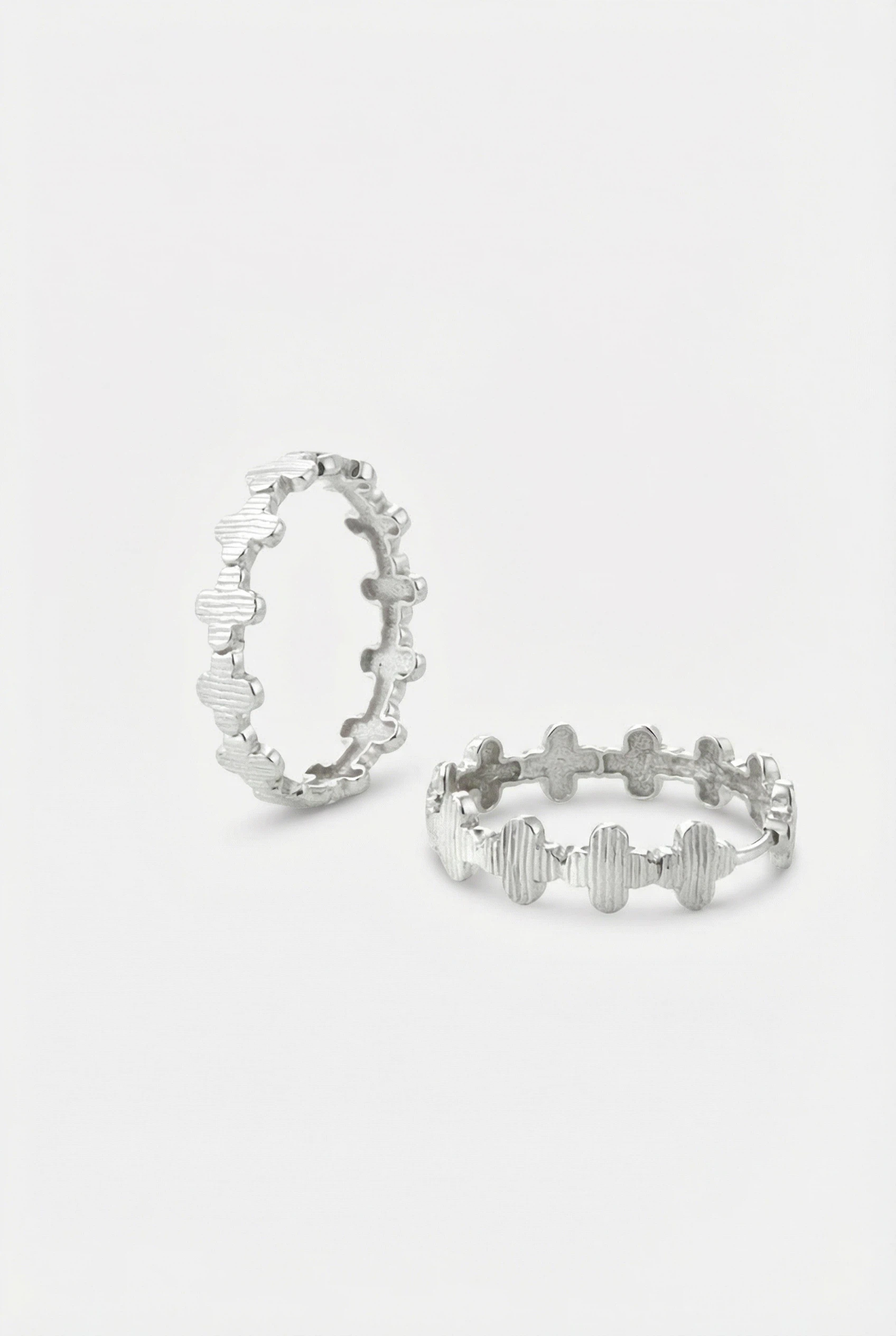 Sculpted Ridge Hoop Earrings