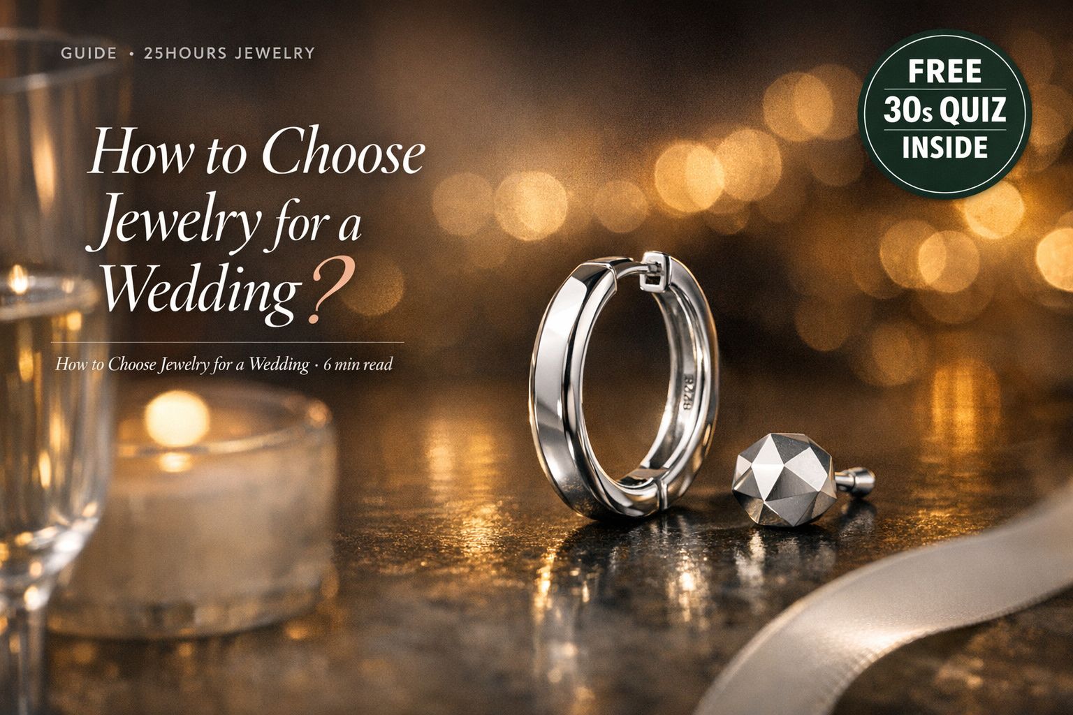 How to Choose Jewelry for a Wedding