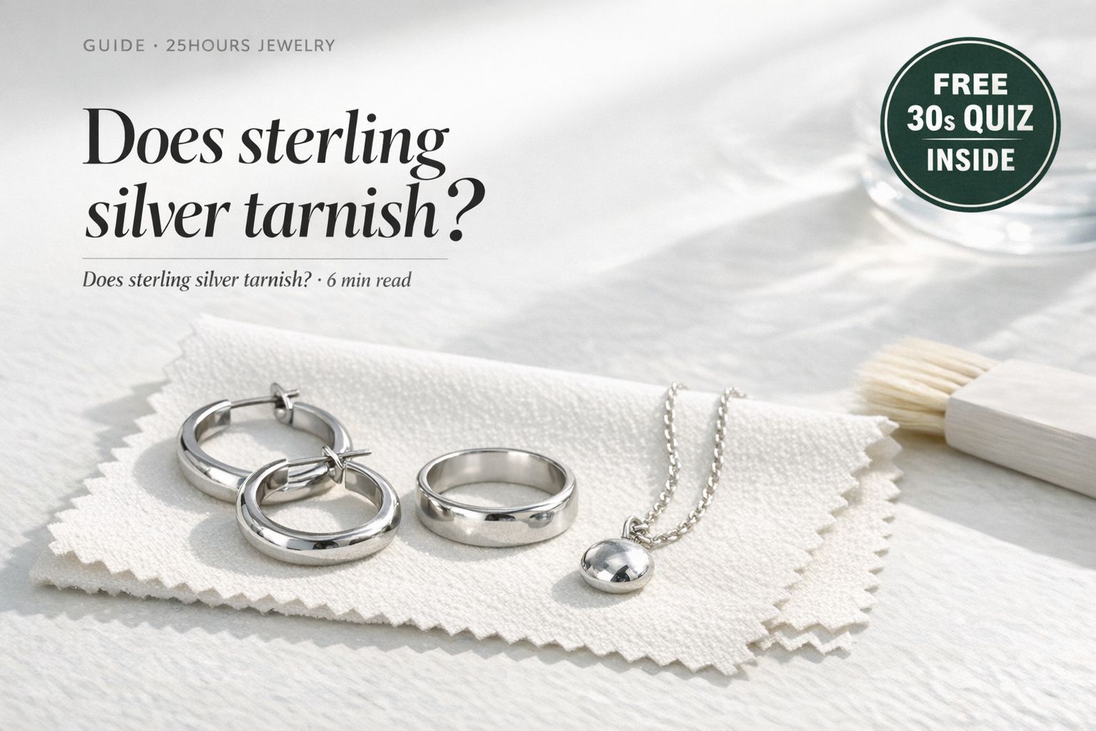 Does sterling silver tarnish?
