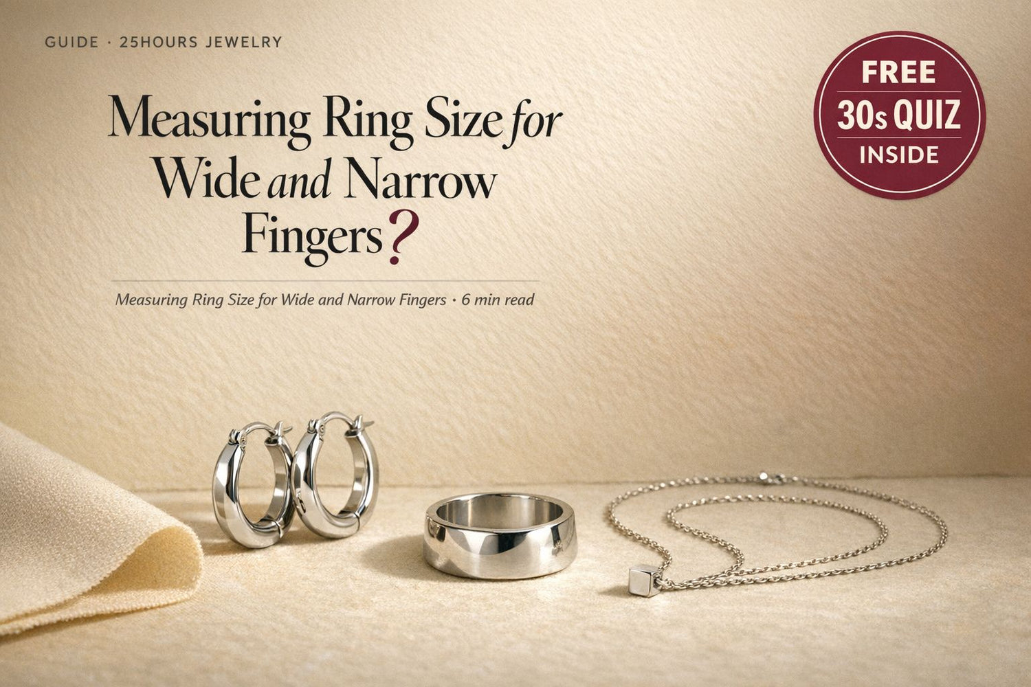 Measuring Ring Size for Wide and Narrow Fingers