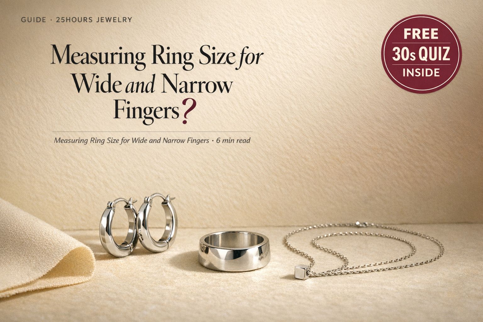 Measuring Ring Size for Wide and Narrow Fingers