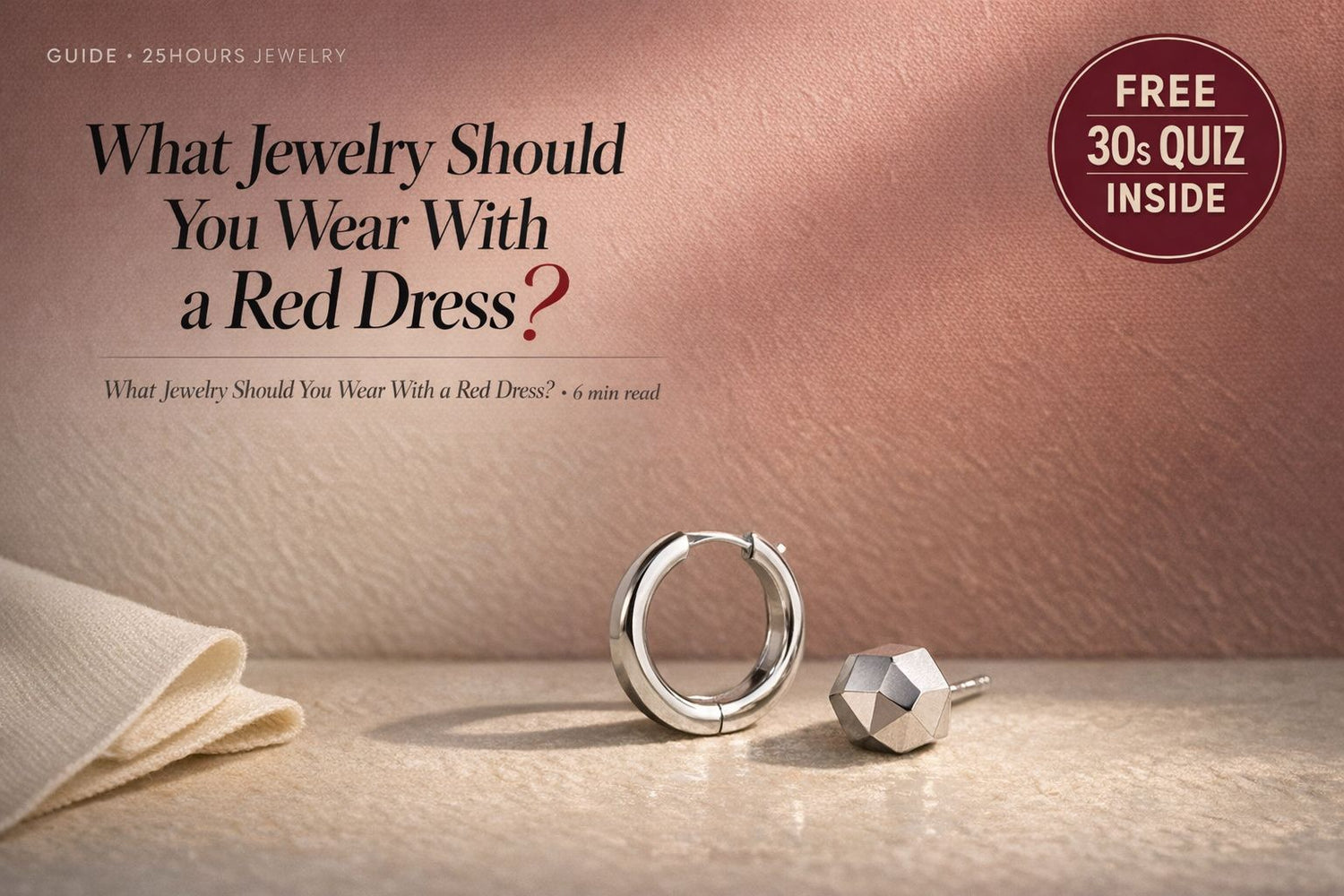 What Jewelry Should You Wear With a Red Dress?