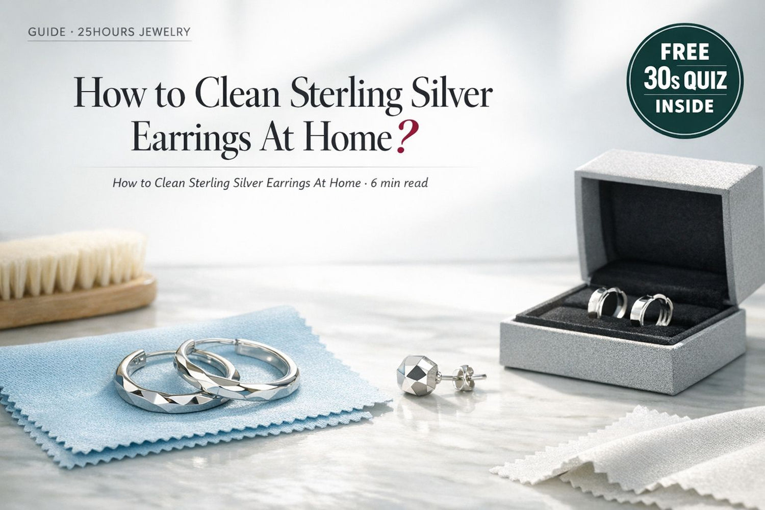 How to Clean Sterling Silver Earrings At Home
