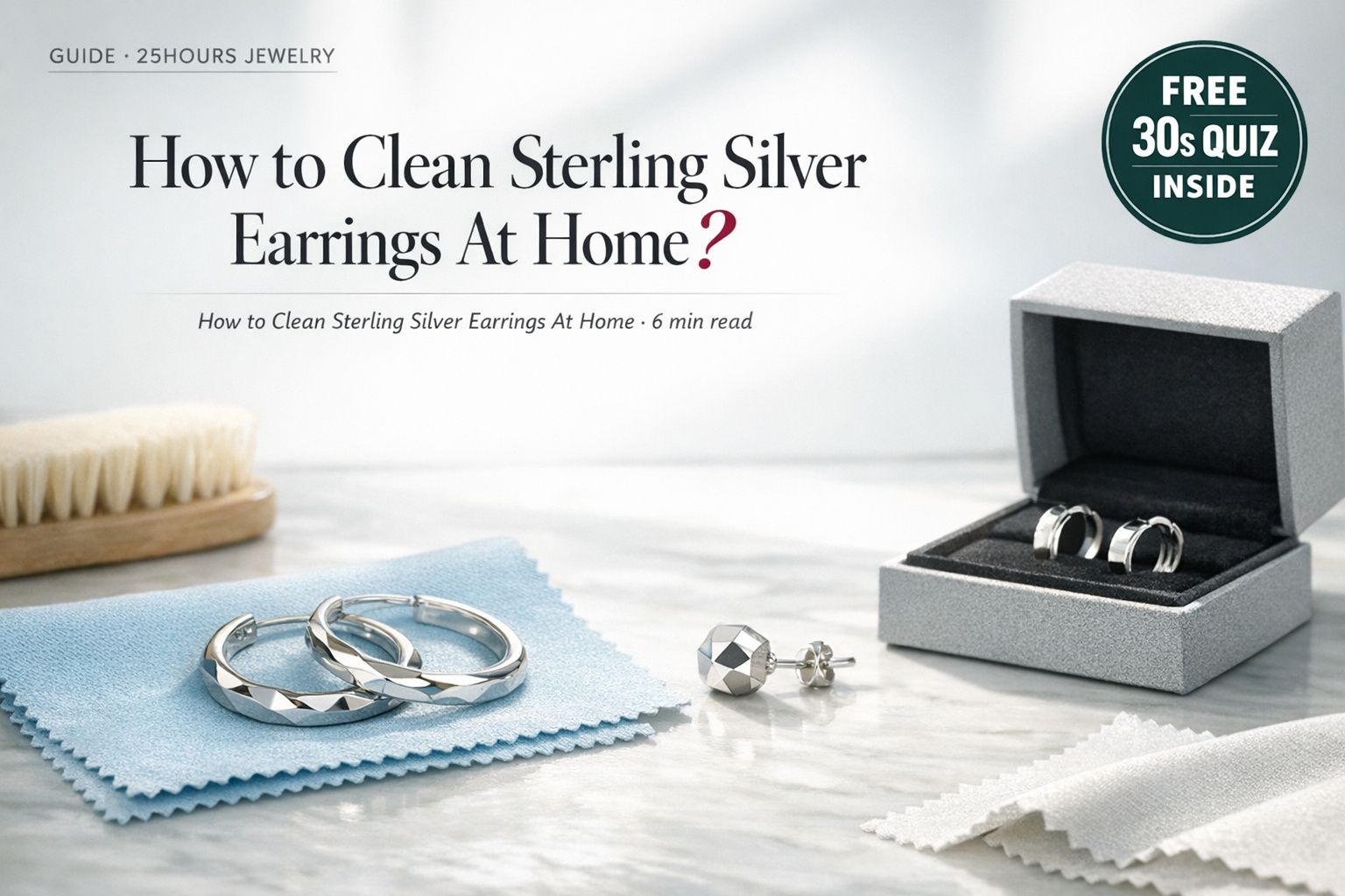 How to Clean Sterling Silver Earrings At Home