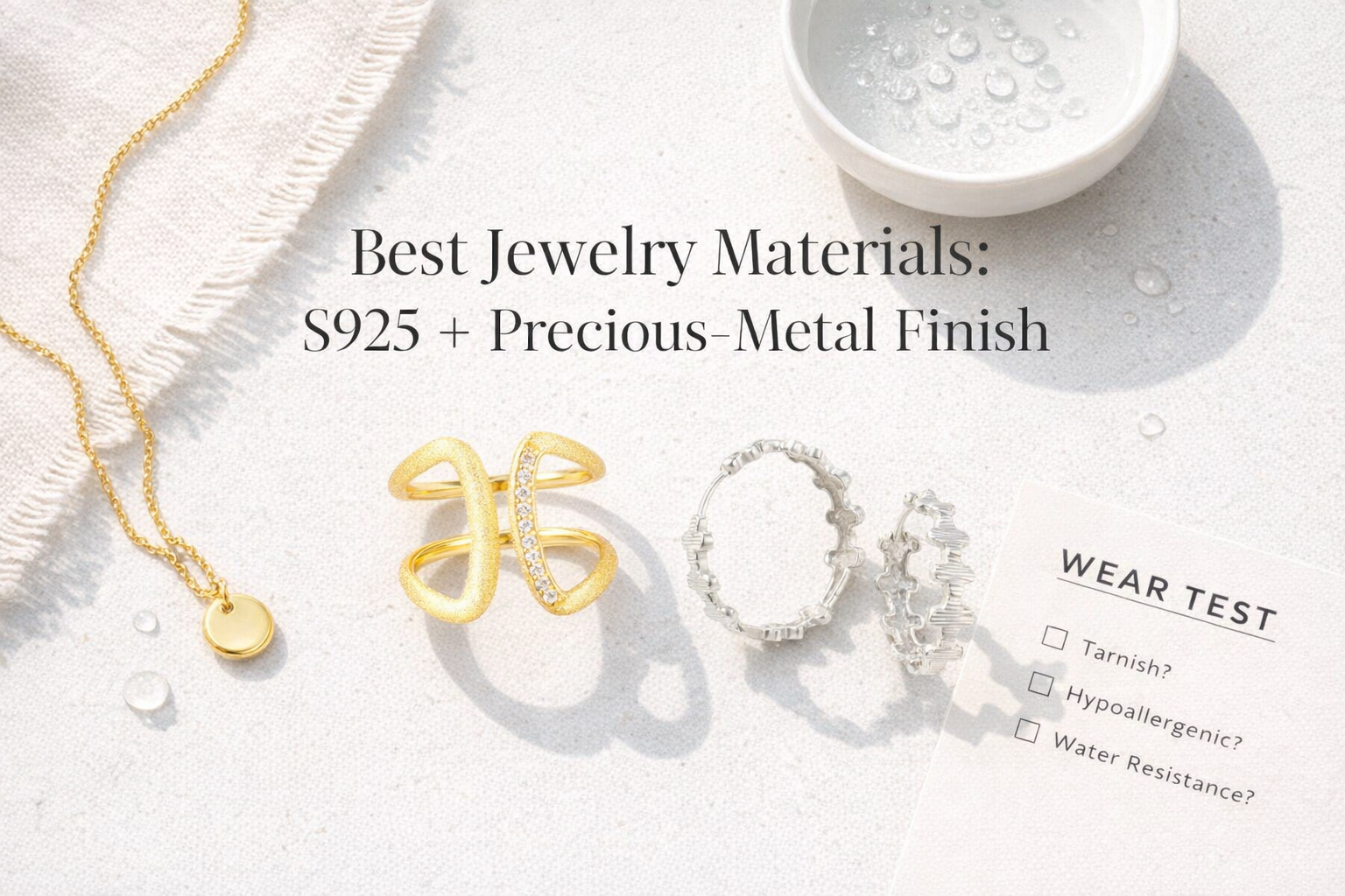 What Are the Best Jewelry Materials? Sterling Silver Wins