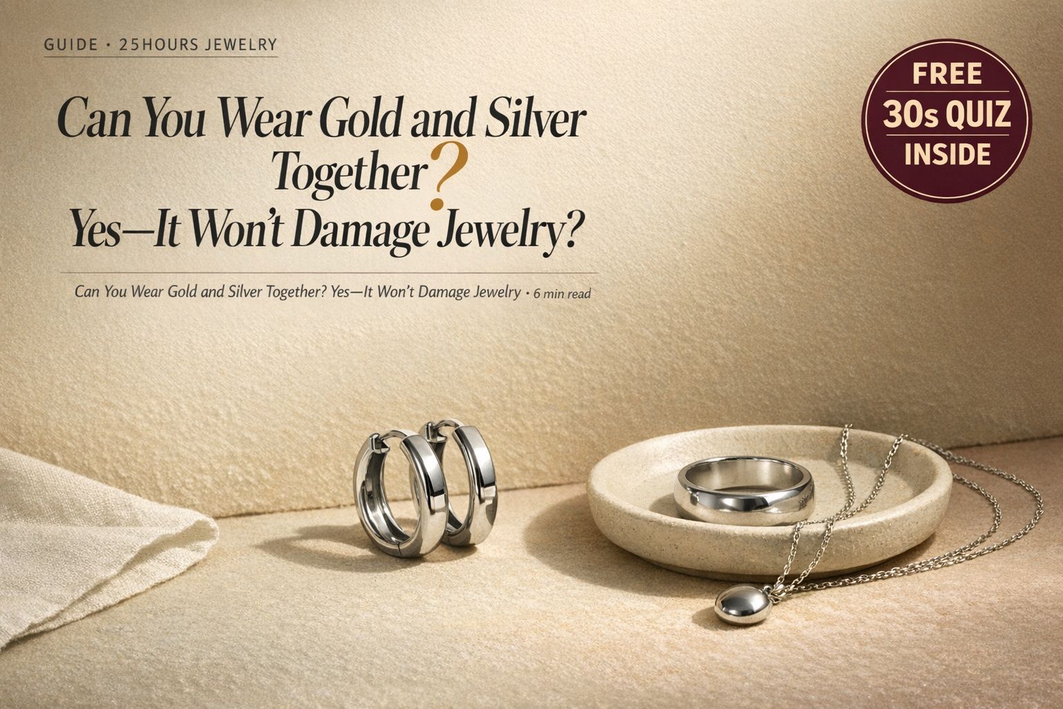 Can You Wear Gold and Silver Together? Yes—It Won’t Damage Jewelry