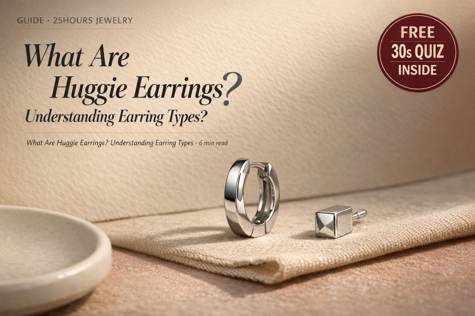 What Are Huggie Earrings? Understanding Earring Types