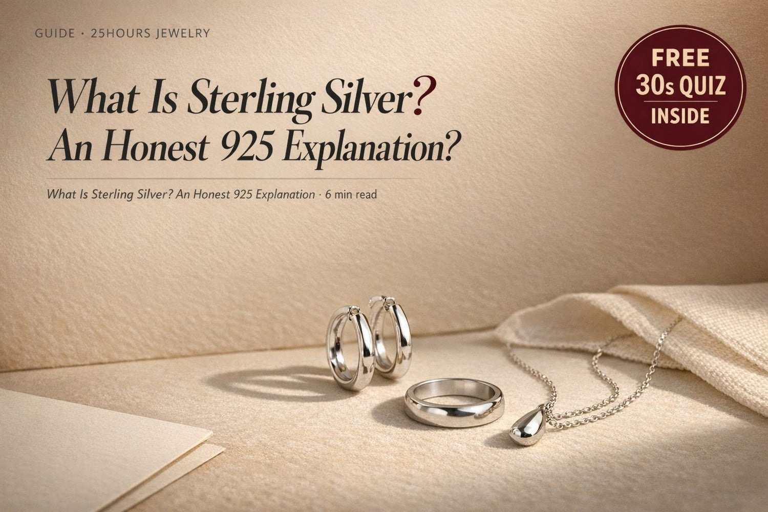 What Is Sterling Silver? An Honest 925 Explanation