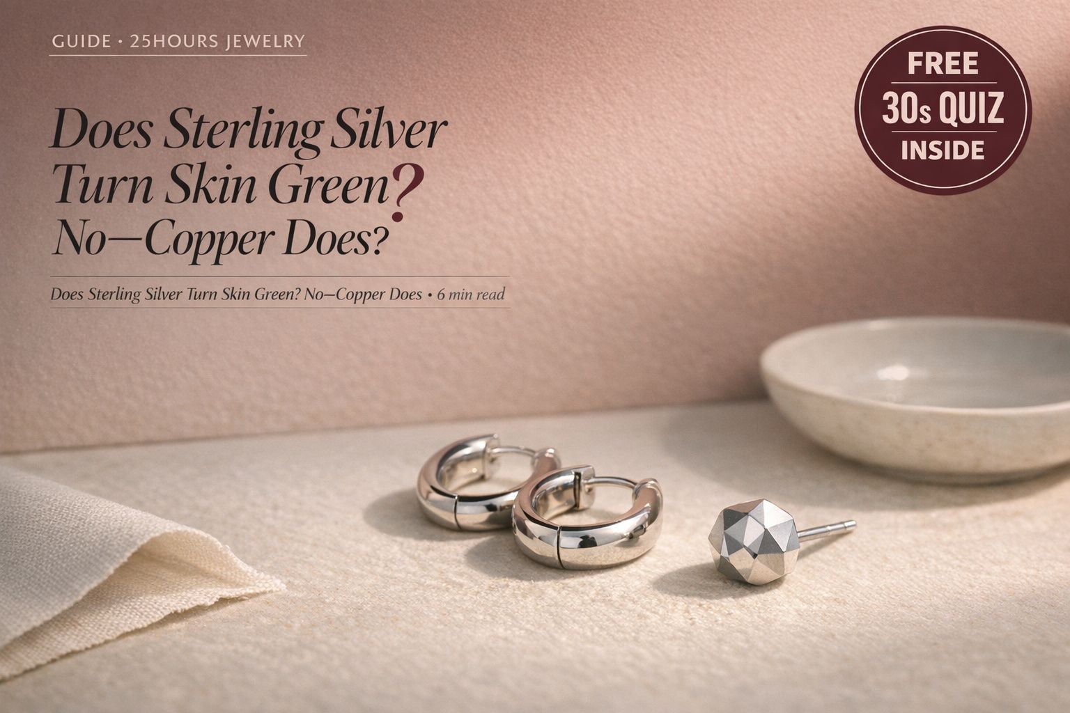 Does Sterling Silver Turn Skin Green? No—Copper Does