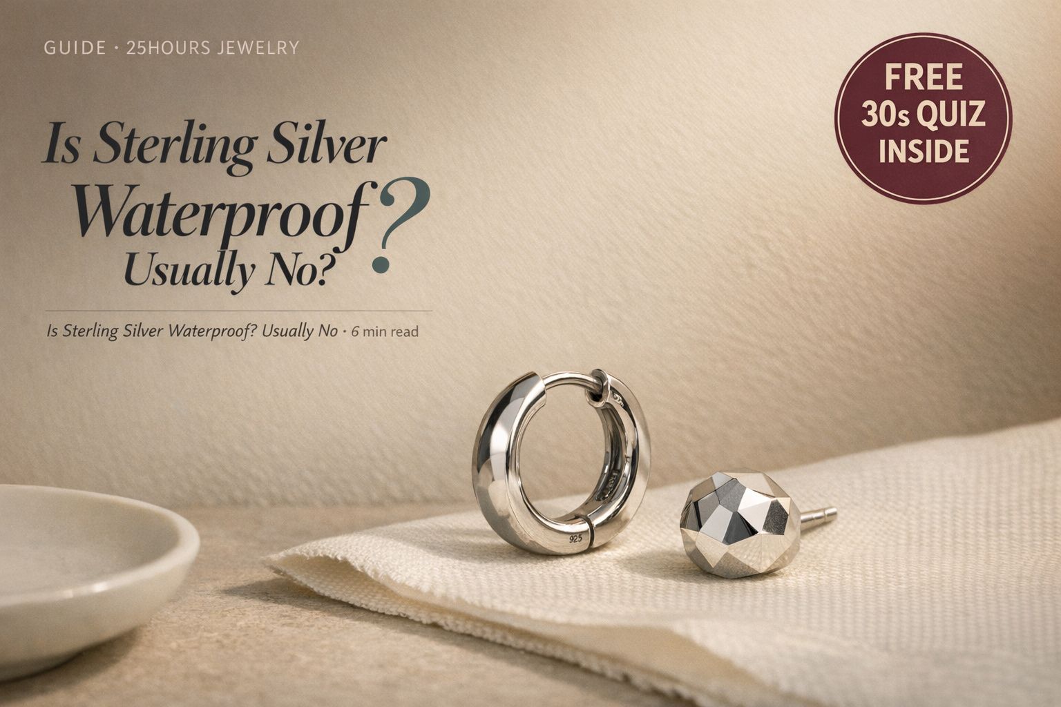 Is Sterling Silver Waterproof? Usually No