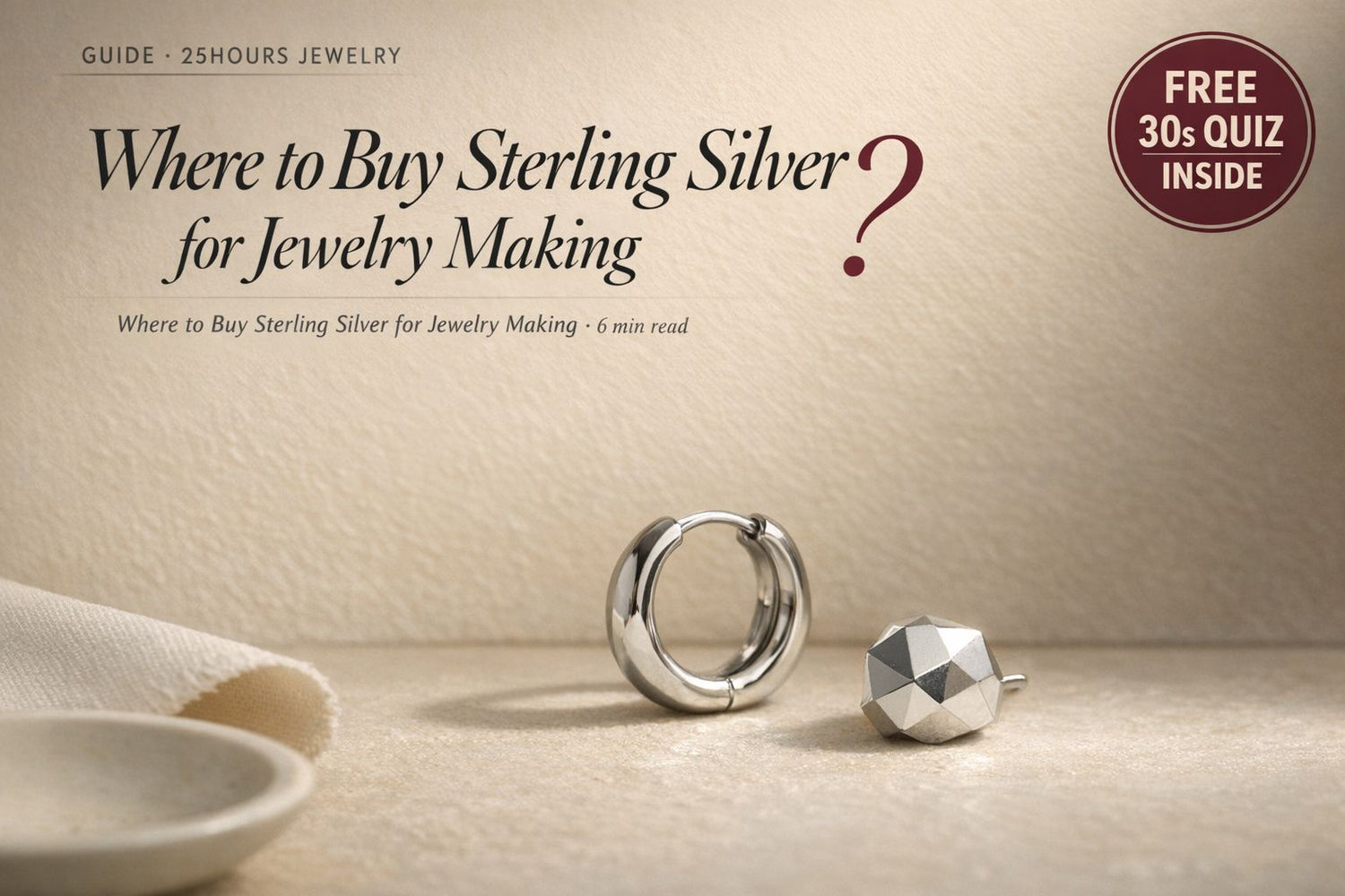 Where to Buy Sterling Silver for Jewelry Making