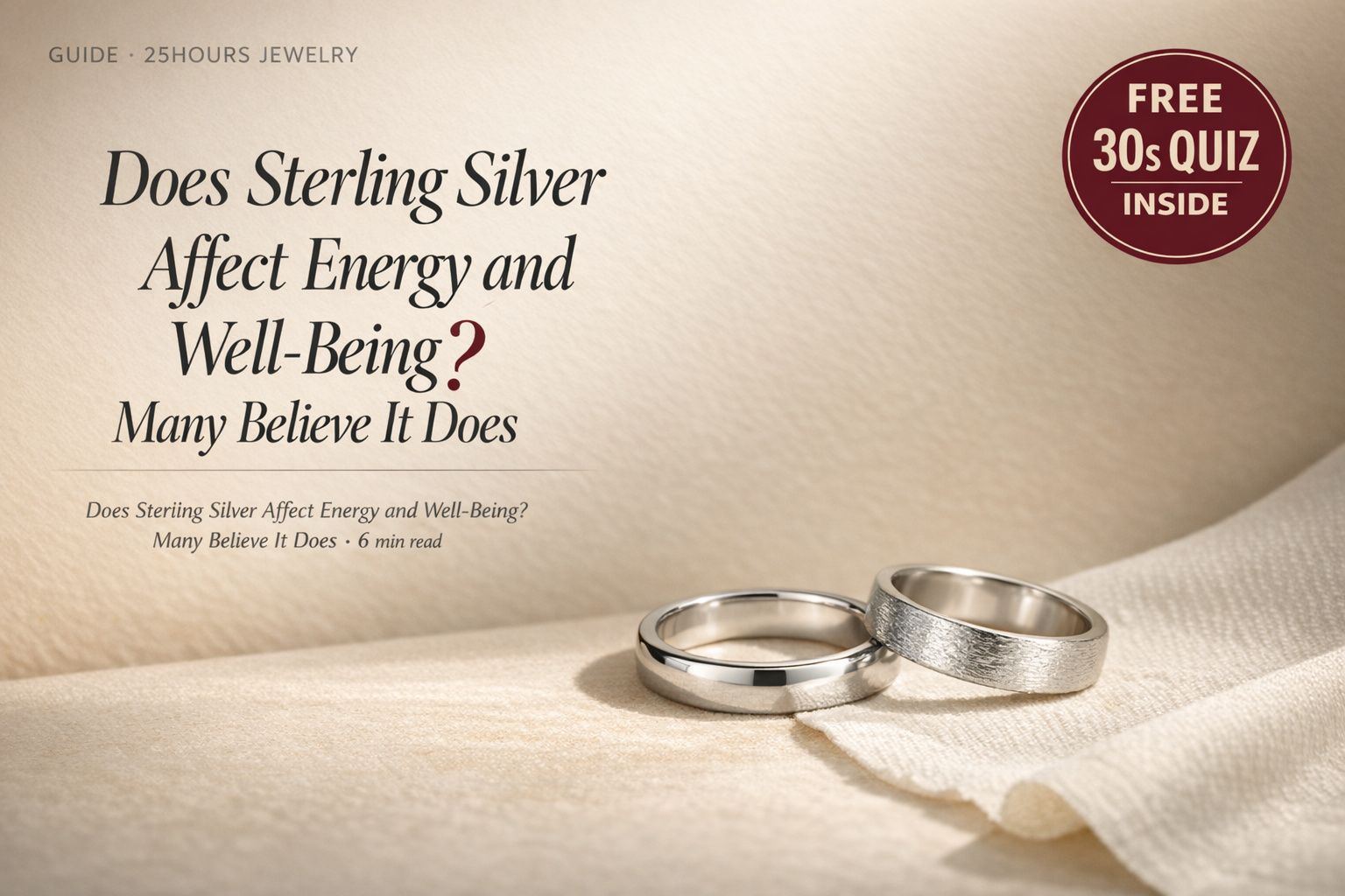 Does Sterling Silver Affect Energy and Well-Being? Many Believe It Does