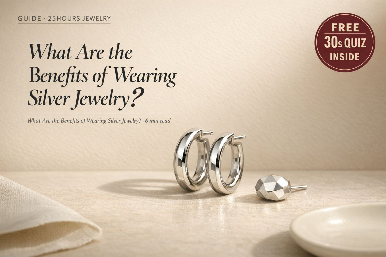 What Are the Benefits of Wearing Silver Jewelry?