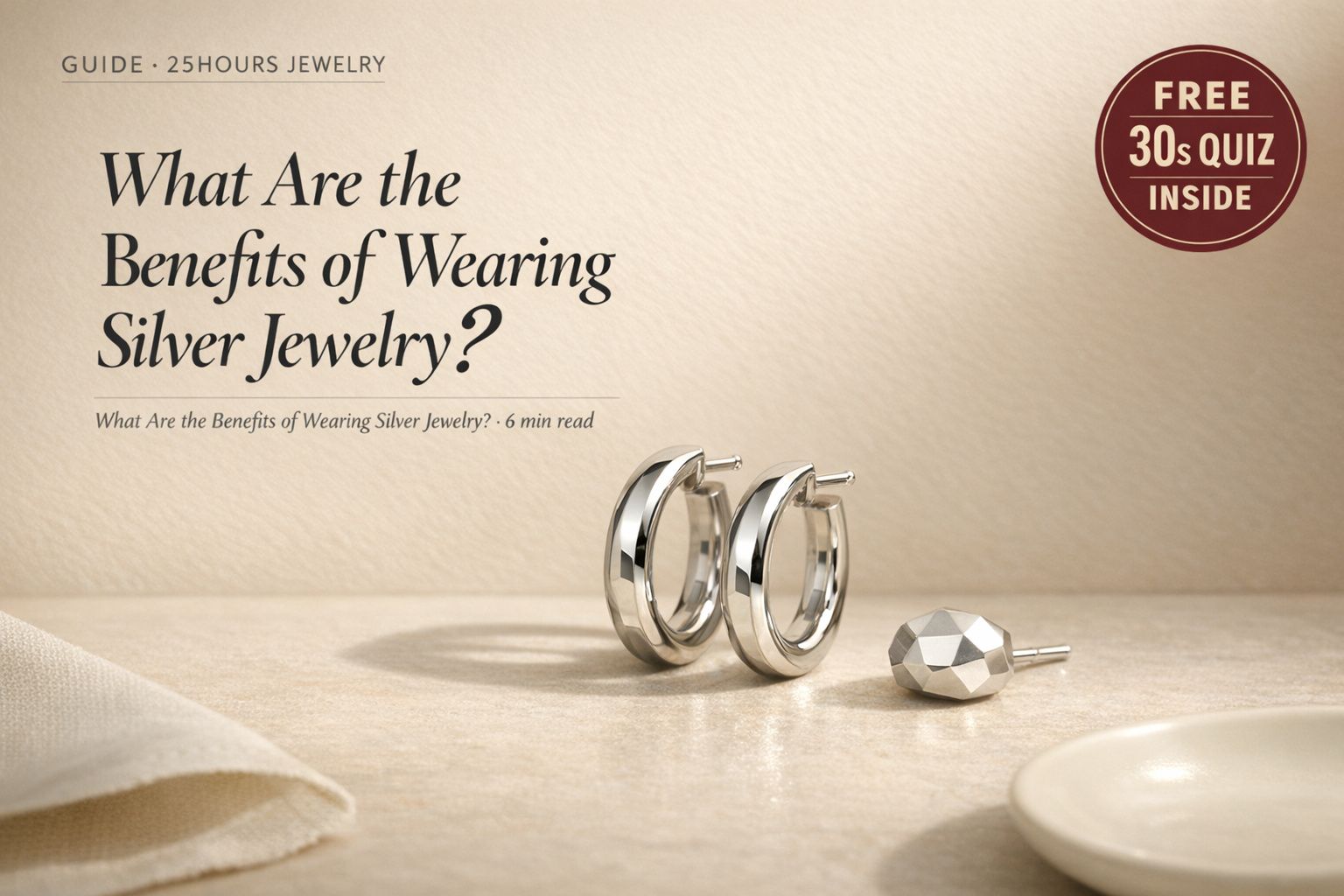 What Are the Benefits of Wearing Silver Jewelry?
