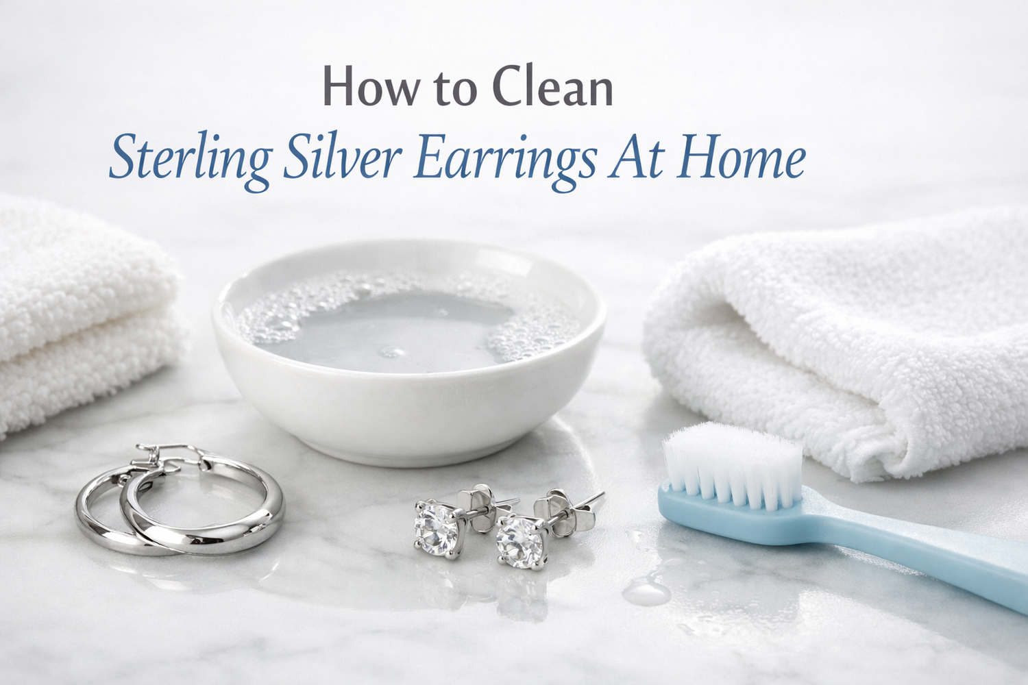 How to Clean Sterling Silver Earrings At Home