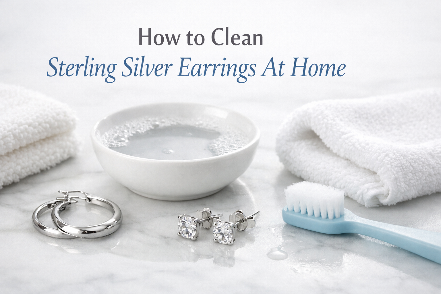 How to Clean Sterling Silver Earrings At Home