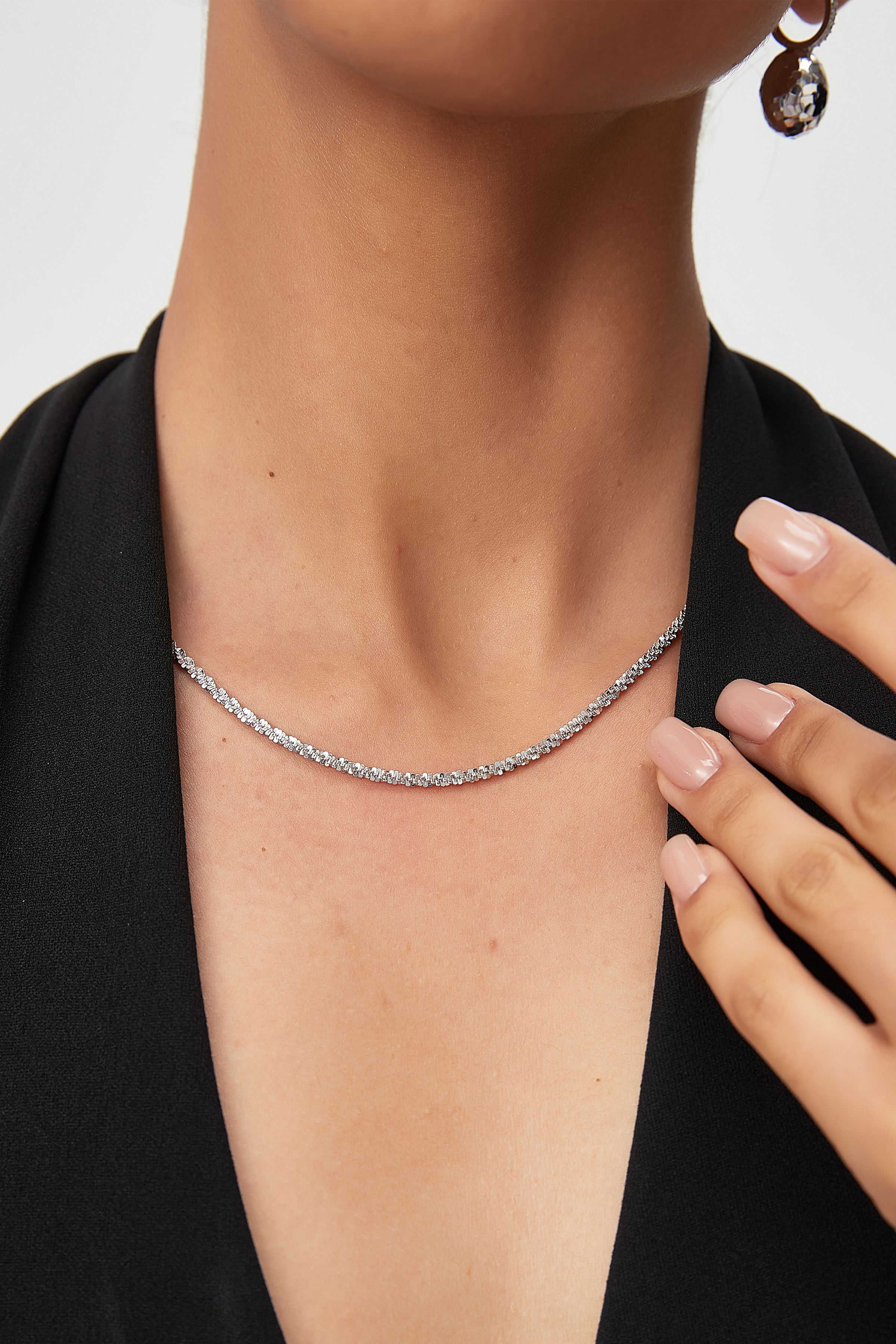Faceted Linear Chain Necklace – Facetline