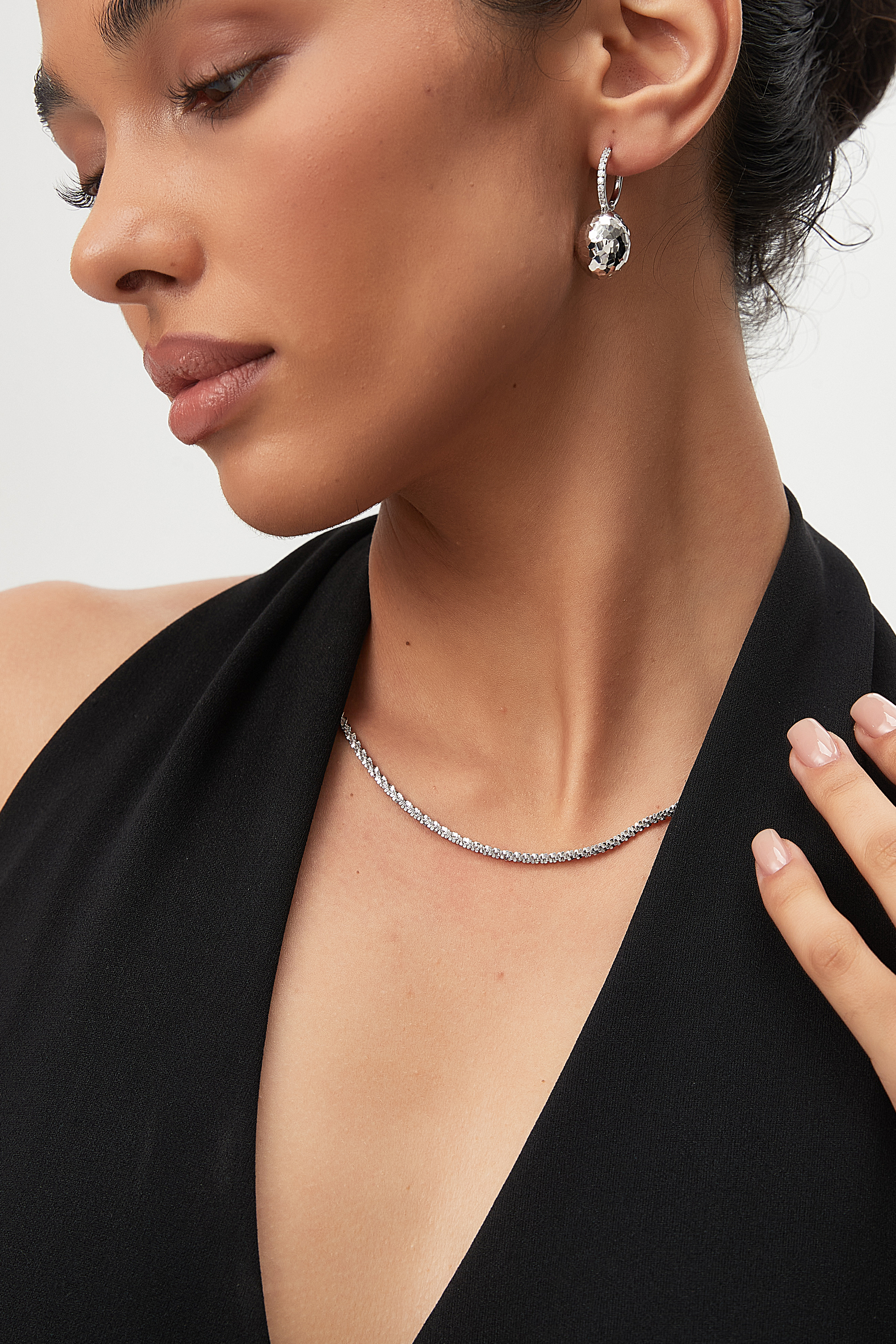 Faceted Linear Chain Necklace – Facetline