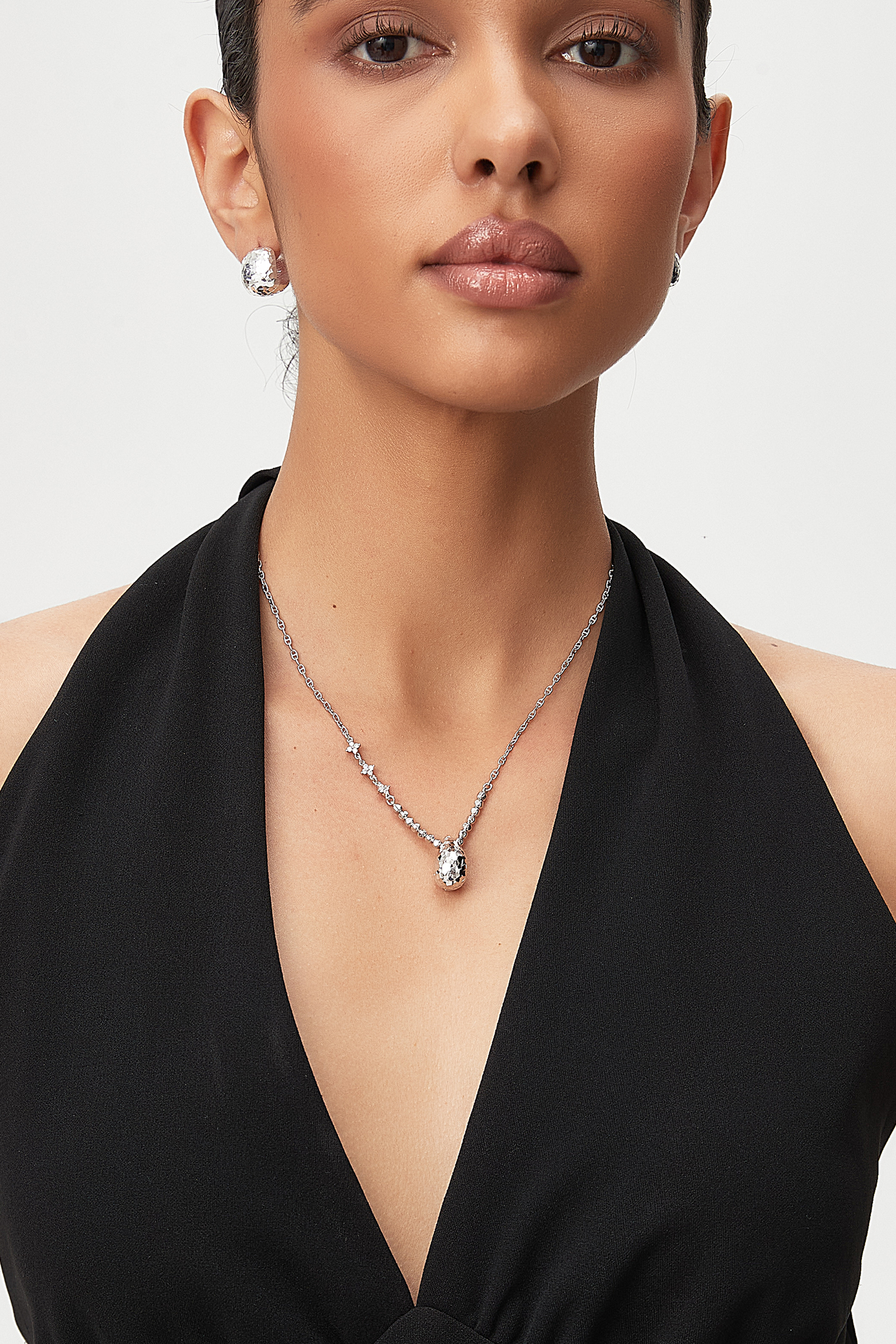 Faceted Drop Pendant Necklace – Facet