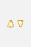 Faceted Trapezoid Stud Earrings – Wedge