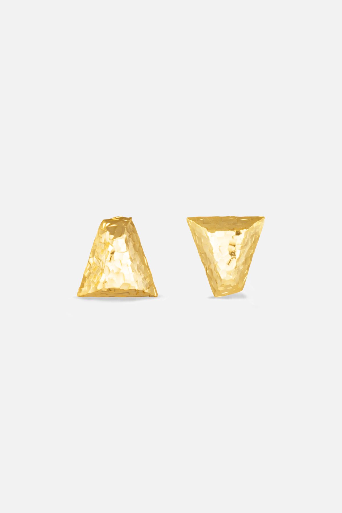 Facettierte Trapez-Ohrstecker – Wedge