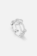 Sculptural Textured Open Band Ring
