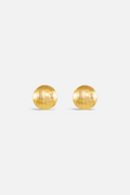 Ridged Dome Stud Earrings – Shell