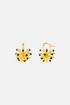 Sculptural Starburst Huggie Earrings