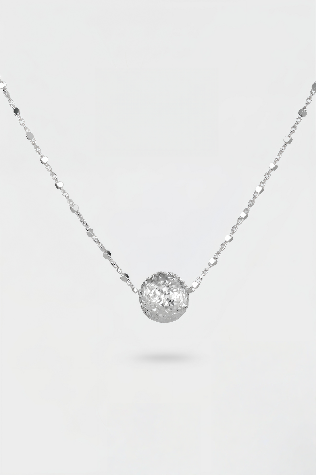 Textured Sphere Pendant Necklace – Node