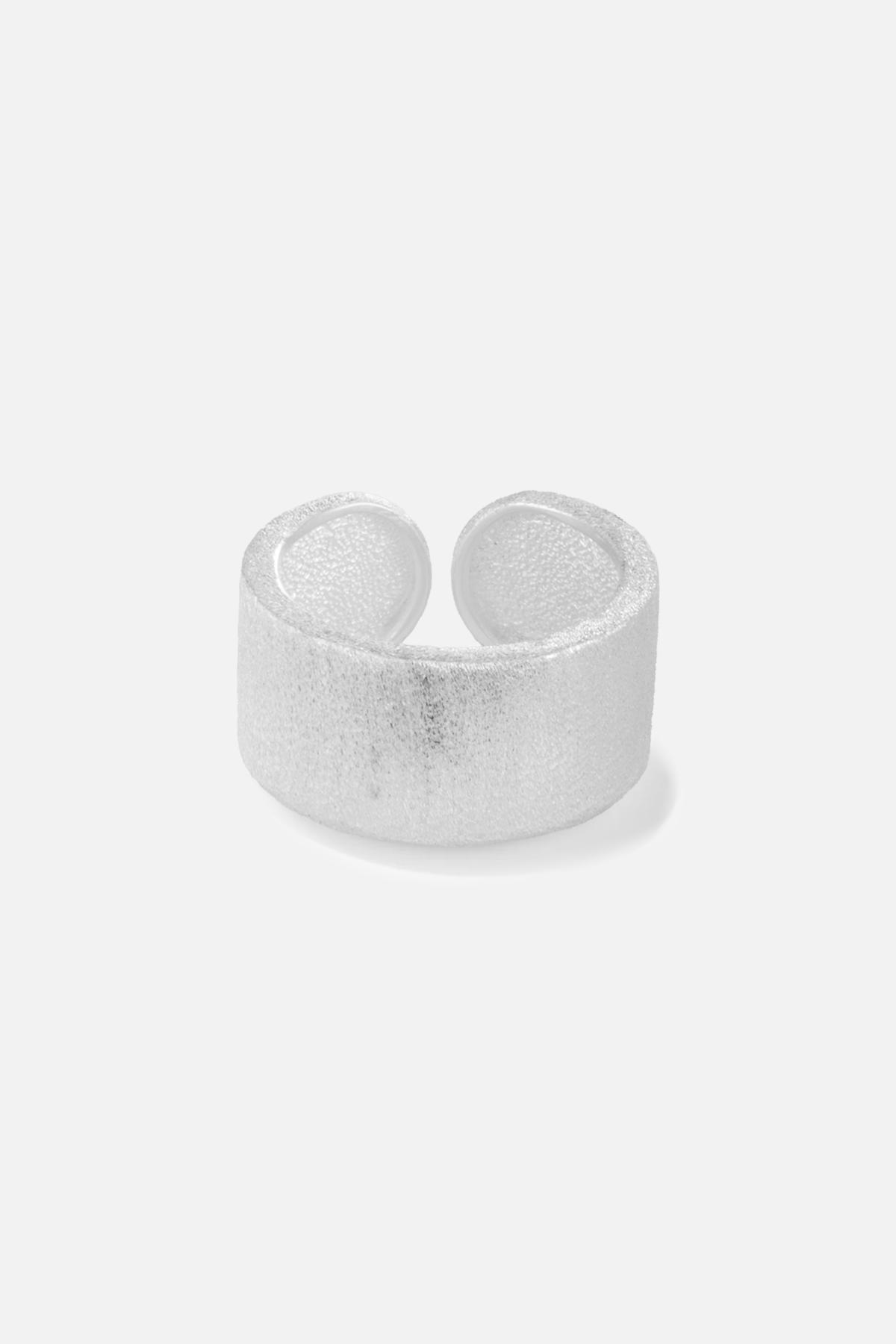 Strukturierter skulpturaler offener Ring – Fold