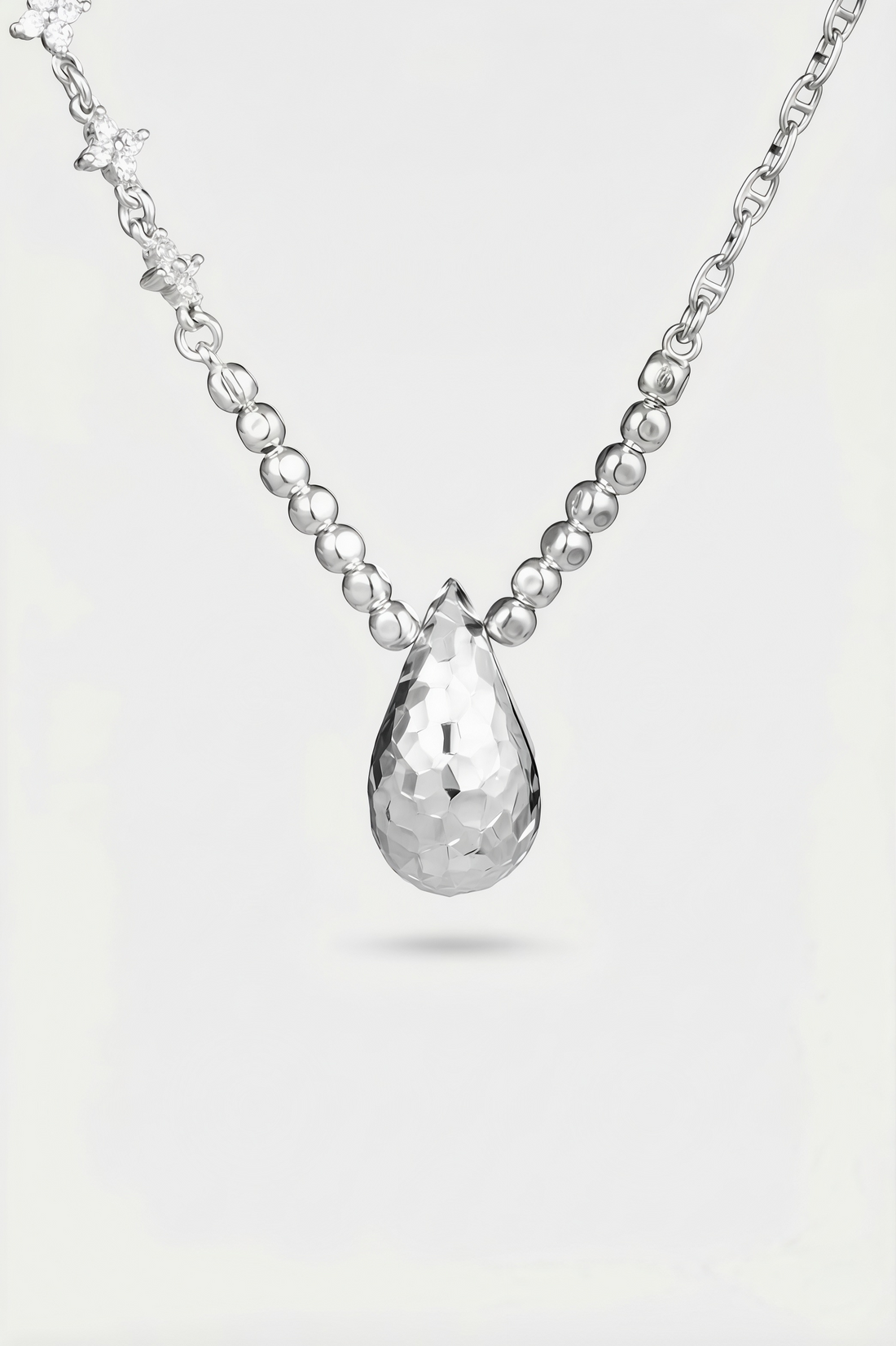 Faceted Drop Pendant Necklace – Facet