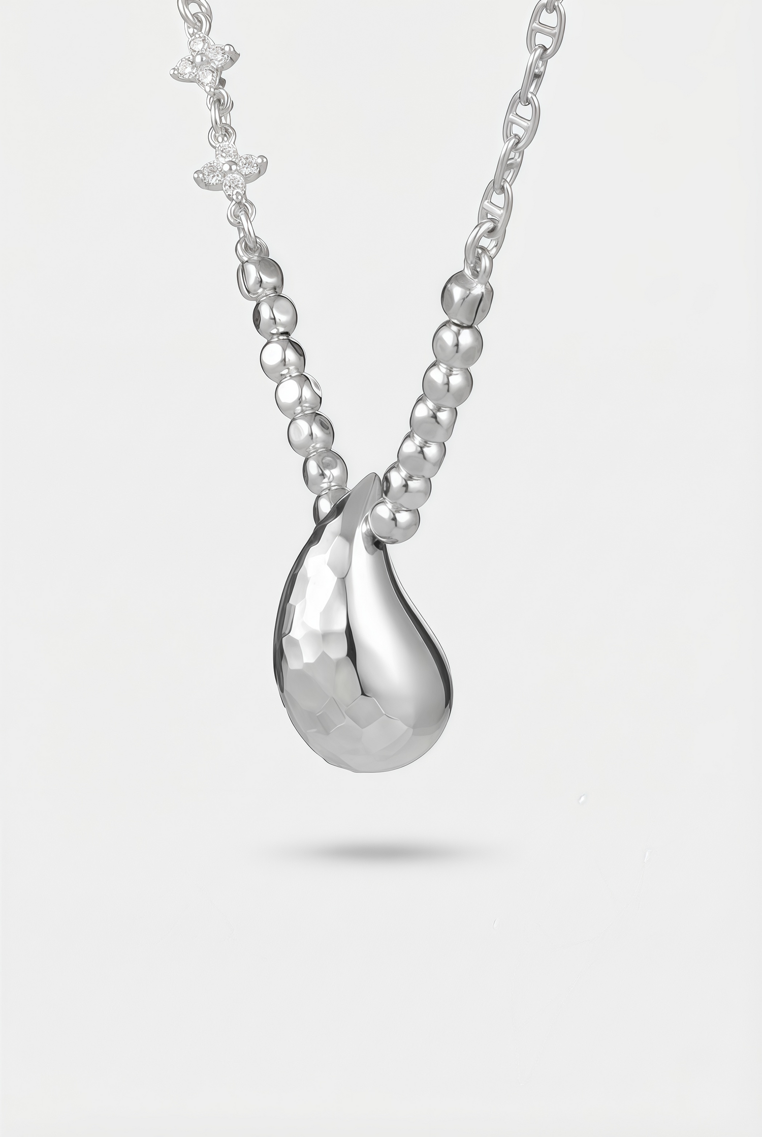 Faceted Drop Pendant Necklace – Facet