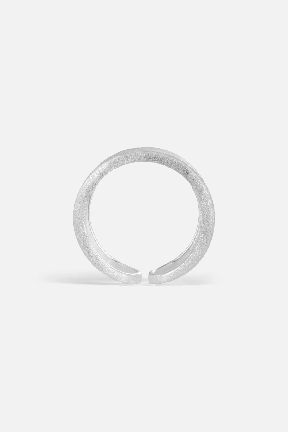 Strukturierter skulpturaler offener Ring – Fold