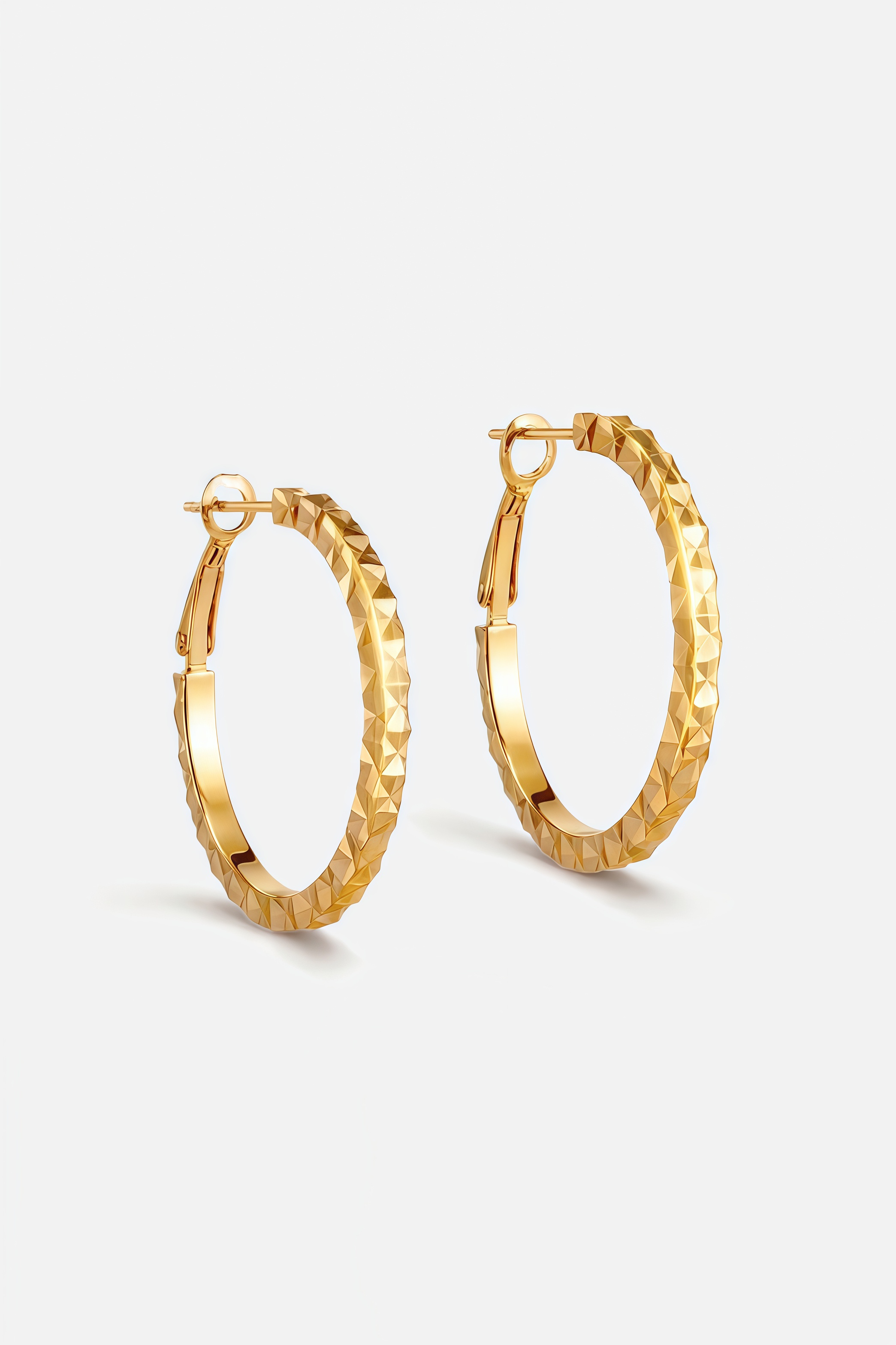 Faceted Classic Hoop Earrings – Facet Loop