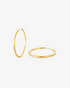 Brushed Slim Hoop Earrings