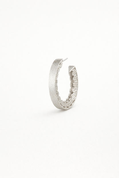 Openwork Textured Hoop Earrings