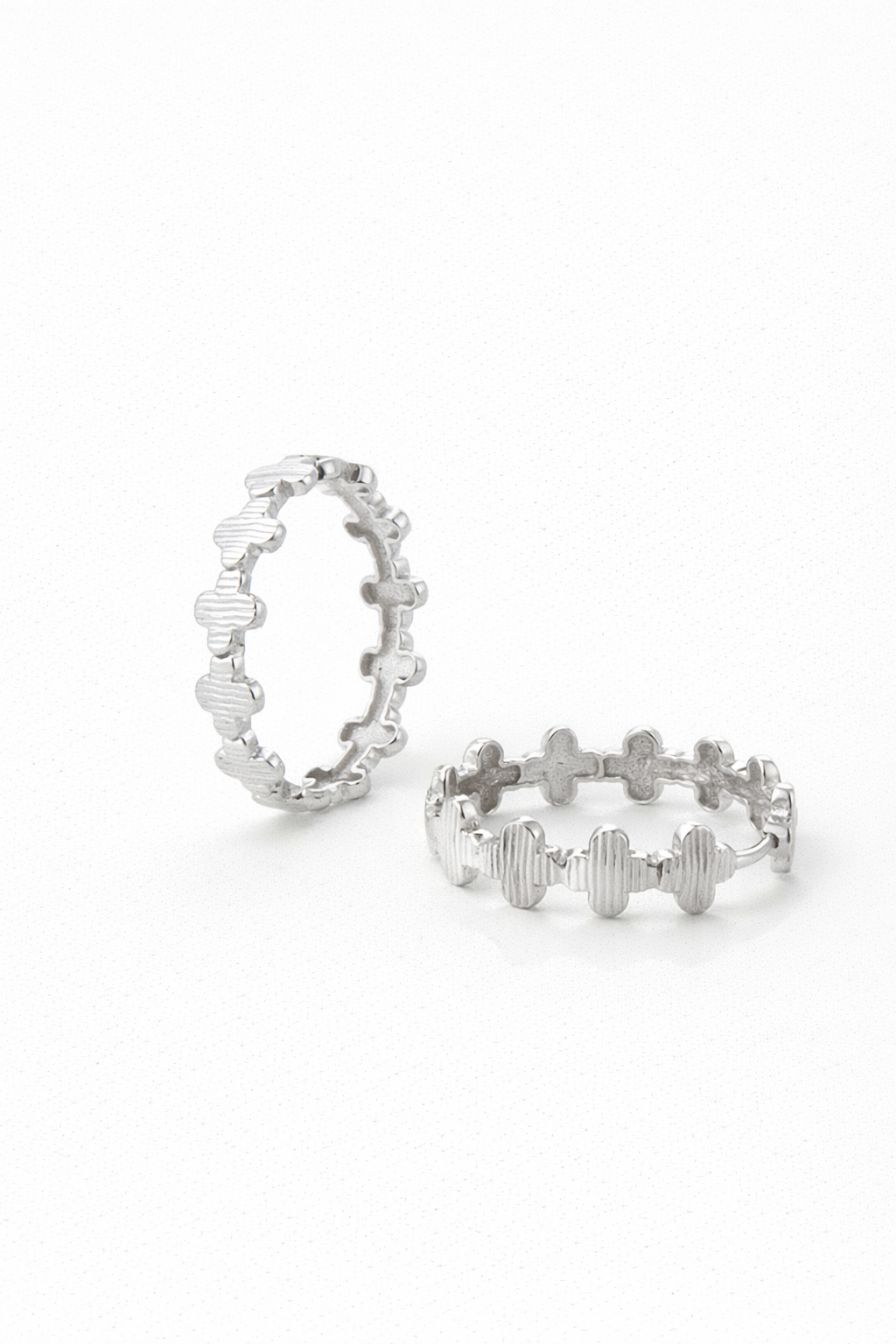 Sculpted Ridge Hoop Earrings