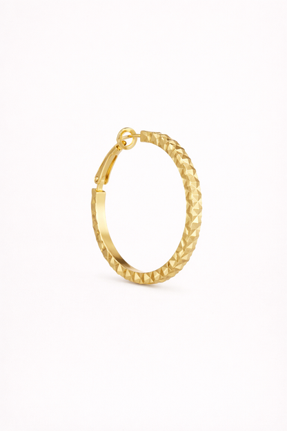 Faceted Classic Hoop Earrings – Facet Loop