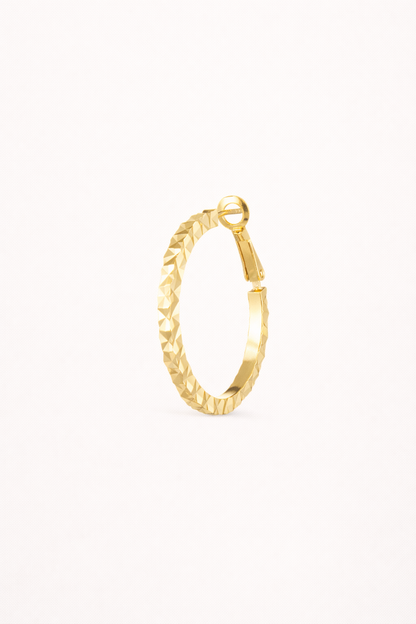 Faceted Classic Hoop Earrings – Facet Loop
