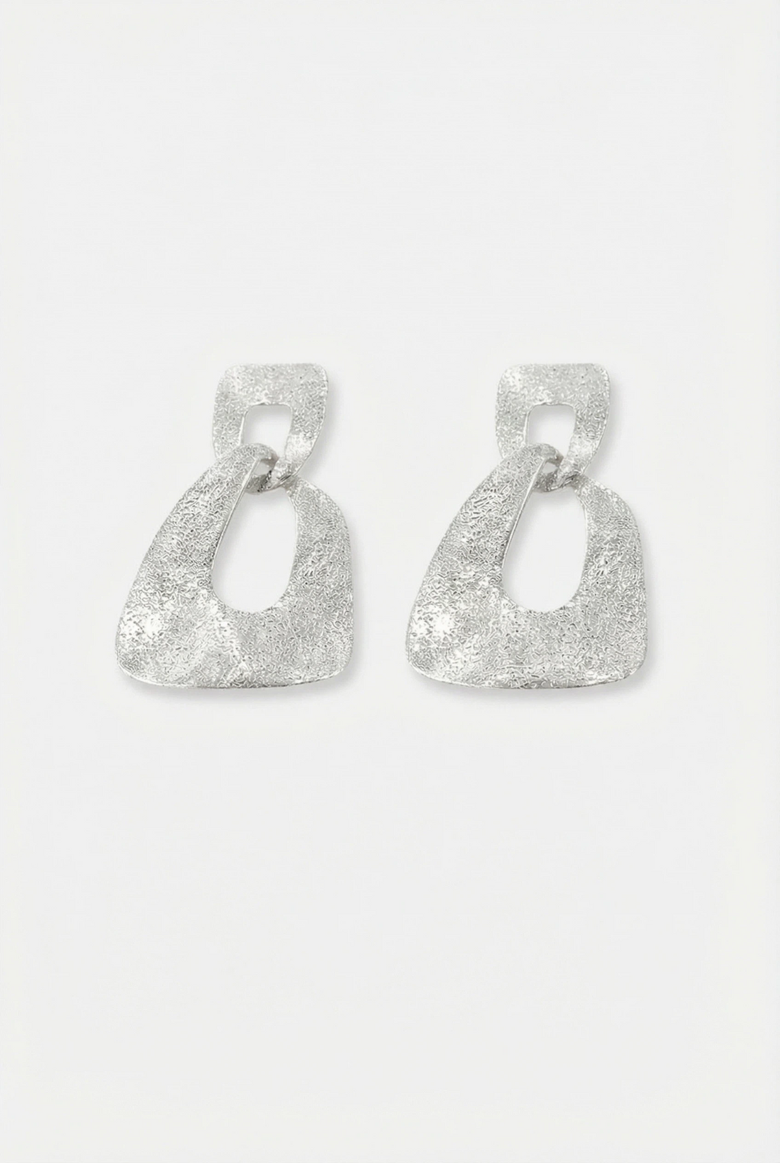 Textured Linked Drop Earrings – Link