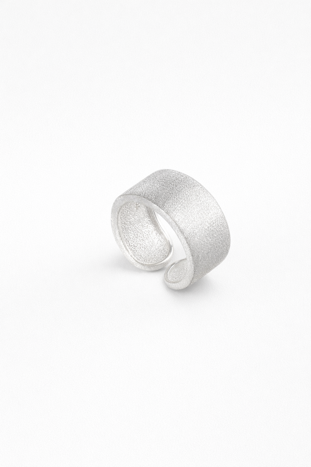 Textured Sculptural Open Ring – Fold
